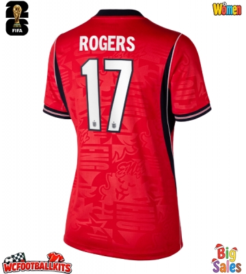 England Morgan Rogers #17 Replica Away Stadium Shirt for Women World Cup 2026 Short Sleeve